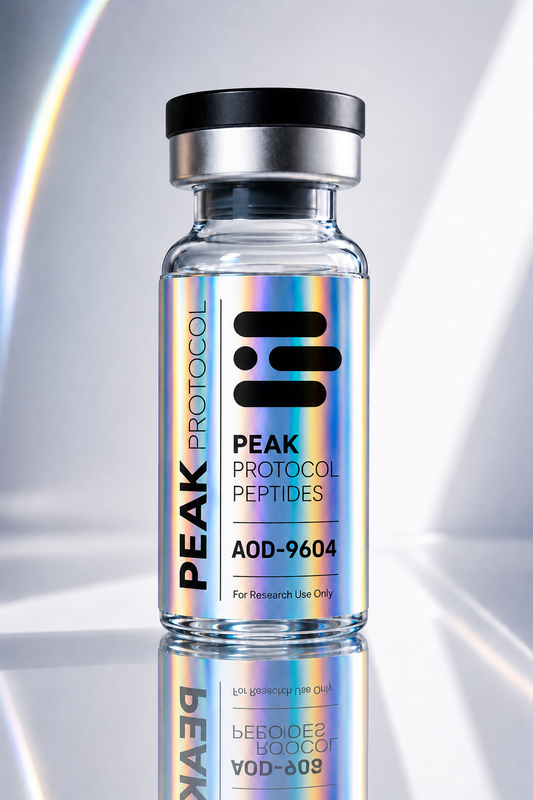 AOD9604 research use product bottle