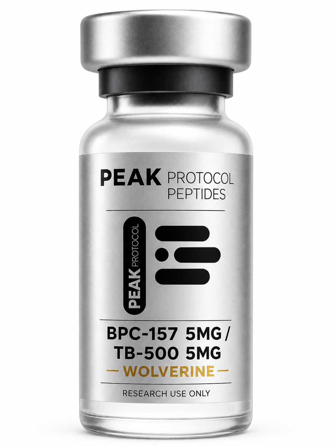 BPC 5mg + TB 5mg research use product bottle