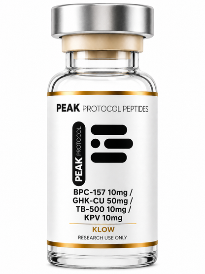 BPC157 10mg + GHK-CU 50mg + TB500 10mg research use product bottle