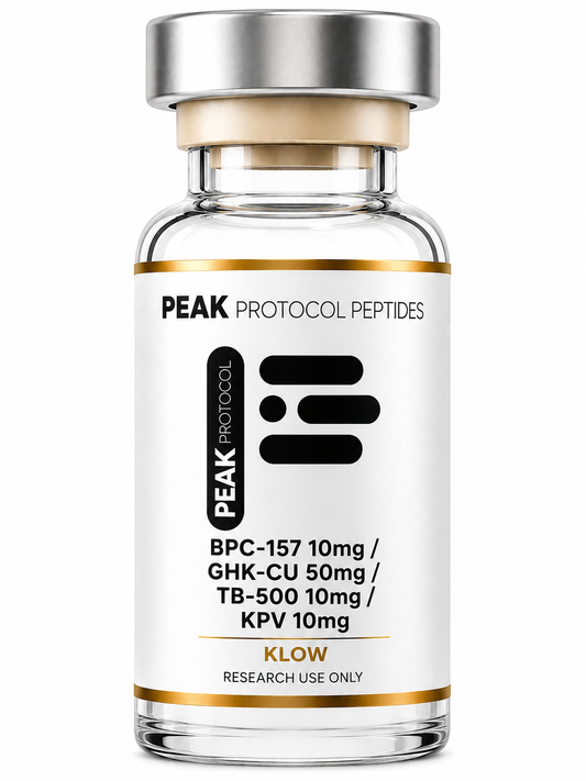 BPC157 10mg + GHK-CU 50mg + TB500 10mg research use product bottle