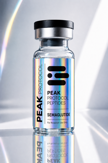 Semaglutide research use product bottle
