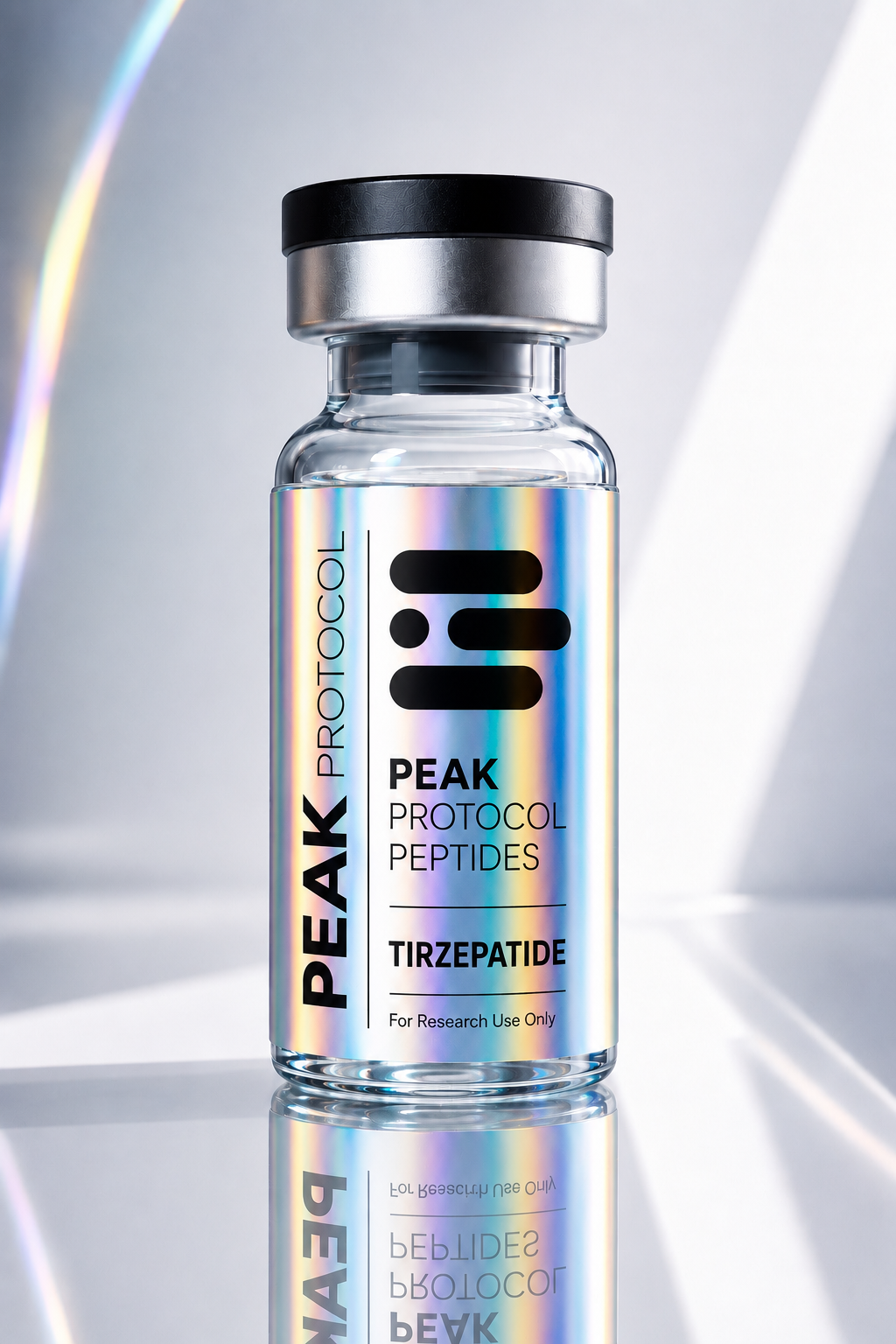 Tirzepatide research use product bottle